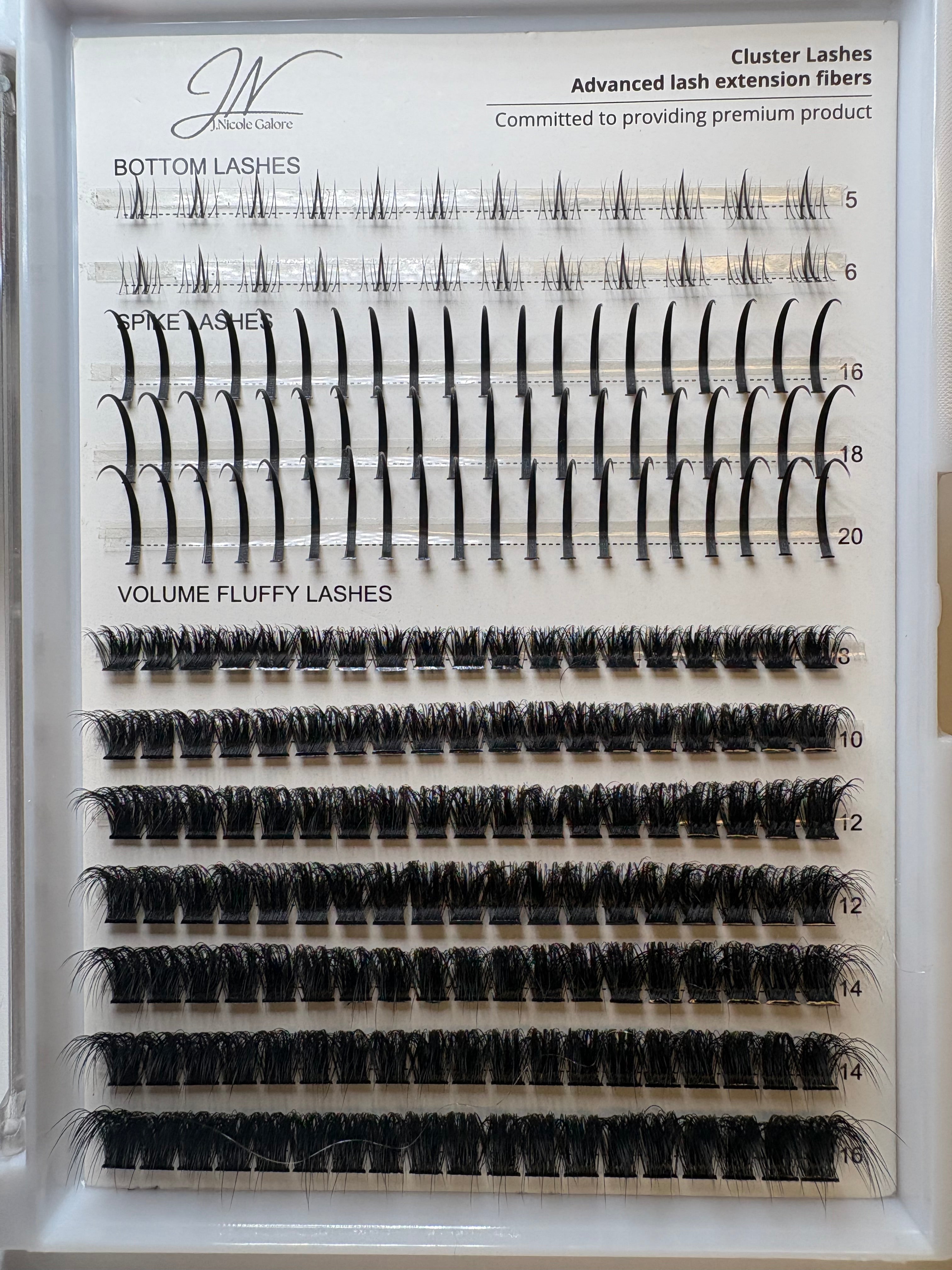 All in one lash clusters